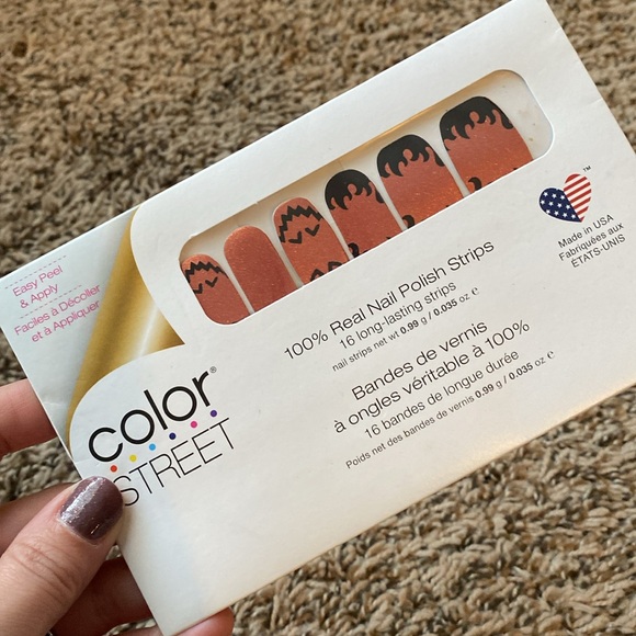 Color Street Real Nail Polish Strips - Hey Pumpkin, Retired Halloween Color - Picture 2 of 3